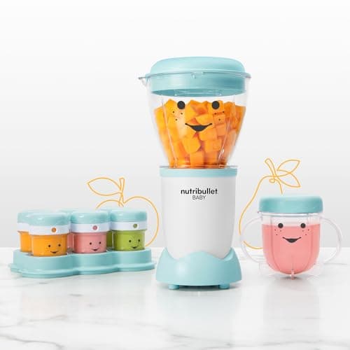 NutriBullet NBY-50100 Baby Complete Food-Making System, 32-Oz, White, Blue, Clear — view 2