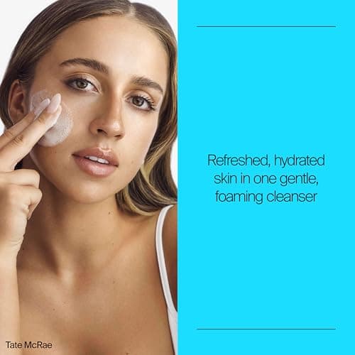 Neutrogena Hydro Boost Hydrating Gel Cleanser, Daily Face Wash for Sensitive Skin, Gentle Foaming Facial Cleanser, Noncomedogenic, Alcohol- and Fragrance-Free Hyaluronic Acid, 7.8 fl oz