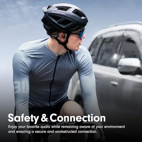 MRYTKY Bone Conduction Headphones,Open Ear Headphones Bluetooth5.4 with Mic,Wireless Headphones 10H Playtime, Waterproof Sport Headphone Suitable for Running,Cycling, Outdoor Sports Black — view 4