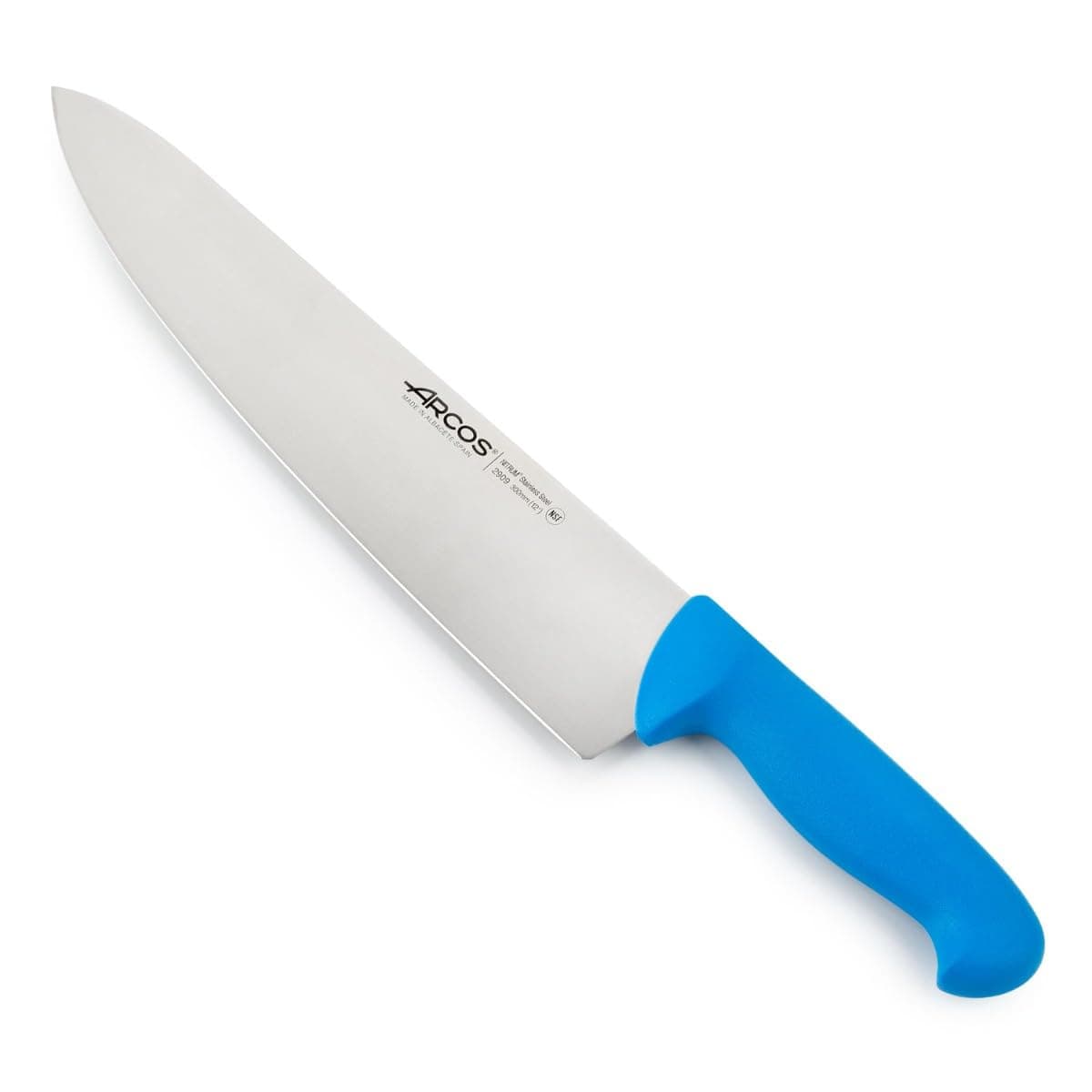 Arcos Serie 2900 - Cuchillo Santoku con Alveolos - Hoja de Acero Inoxidable Nitrum de 180 mm - Mango inyectado en Polipropileno Color Rojo — view 34