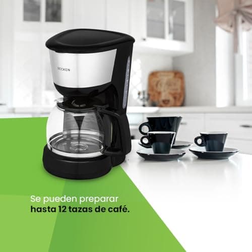 BECKEN - Coffee maker - Power 1000 W - Prepares up to 12 cups of coffee - Water level indicator - 1.25 l tank - Keep warm function — view 2