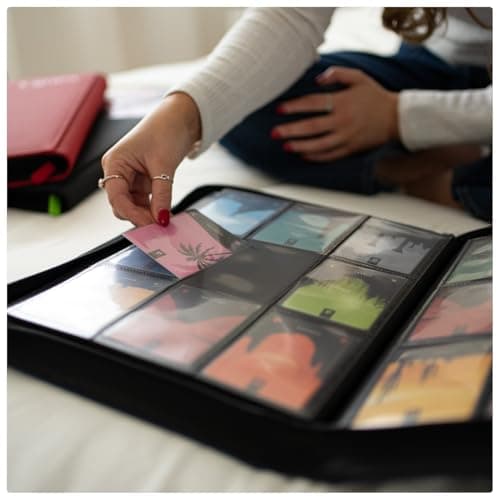 Vault X 9 Pocket Zip Binder, 360 Cards, Exo-Tec Material, 20 Side-Loading Pages (Black) — view 5
