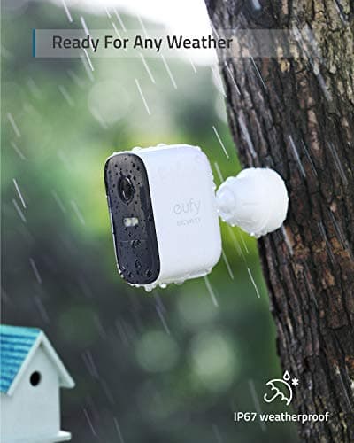 eufy security 2C 2-Cam Kit, Security Camera Outdoor, 2.4 Ghz WiFi compatitable.Wireless Home Security System with 180-Day Battery Life, HomeKit, 1080p HD, IP67, Night Vision, No Monthly Fee — view 5
