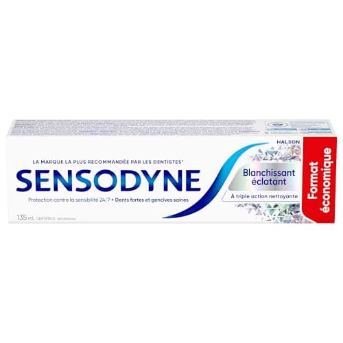 Sensodyne Brilliant Whitening Sensitive Toothpaste, Value Size 135ml (Packaging May Vary)