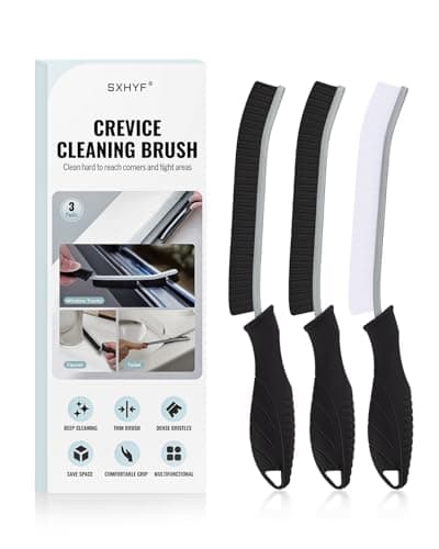 SXhyf Cleaning Brush, Hard Bristle Crevice Cleaning Brush for Narrow Corner