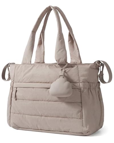 BAGSMART Diaper Bag Tote for Baby, Hospital Bag for Labor Delivery, Large Mommy Bag with Portable Changing Pad Pacifier Case for Travel Weekender Work