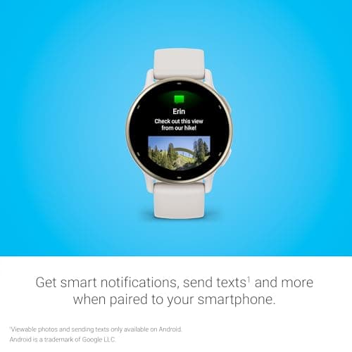 Garmin vívoactive 5, Health and Fitness GPS Smartwatch, AMOLED Display, Up to 11 Days of Battery, Ivory — view 5
