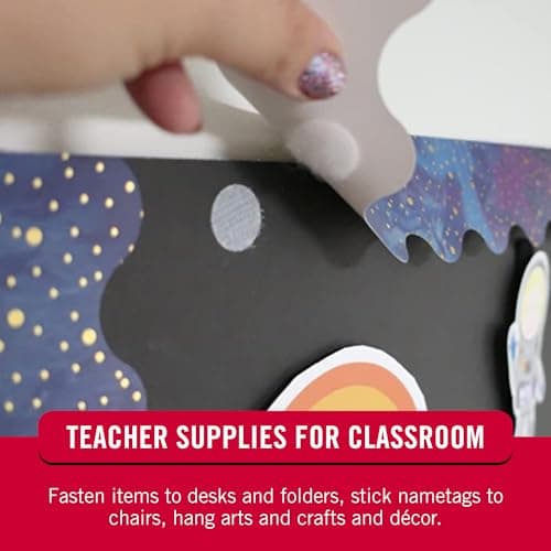 VELCRO Brand Dots with Adhesive Black | 200 Pk | 3/4" Circles | Sticky Back Round Hook and Loop Closures for Organizing, Arts and Crafts, School Projects — view 5