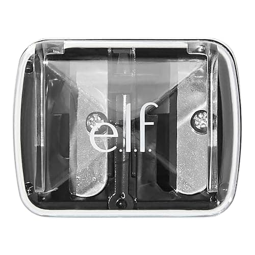 e.l.f. Dual-Pencil Sharpener, 2 Hole Sizes for Eyeliner & Lip Liner, Essential Makeup Tool