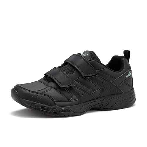Avia Men's Avi-Union II Strap Food Service Shoe, Black/Iron Grey, 10 Wide US