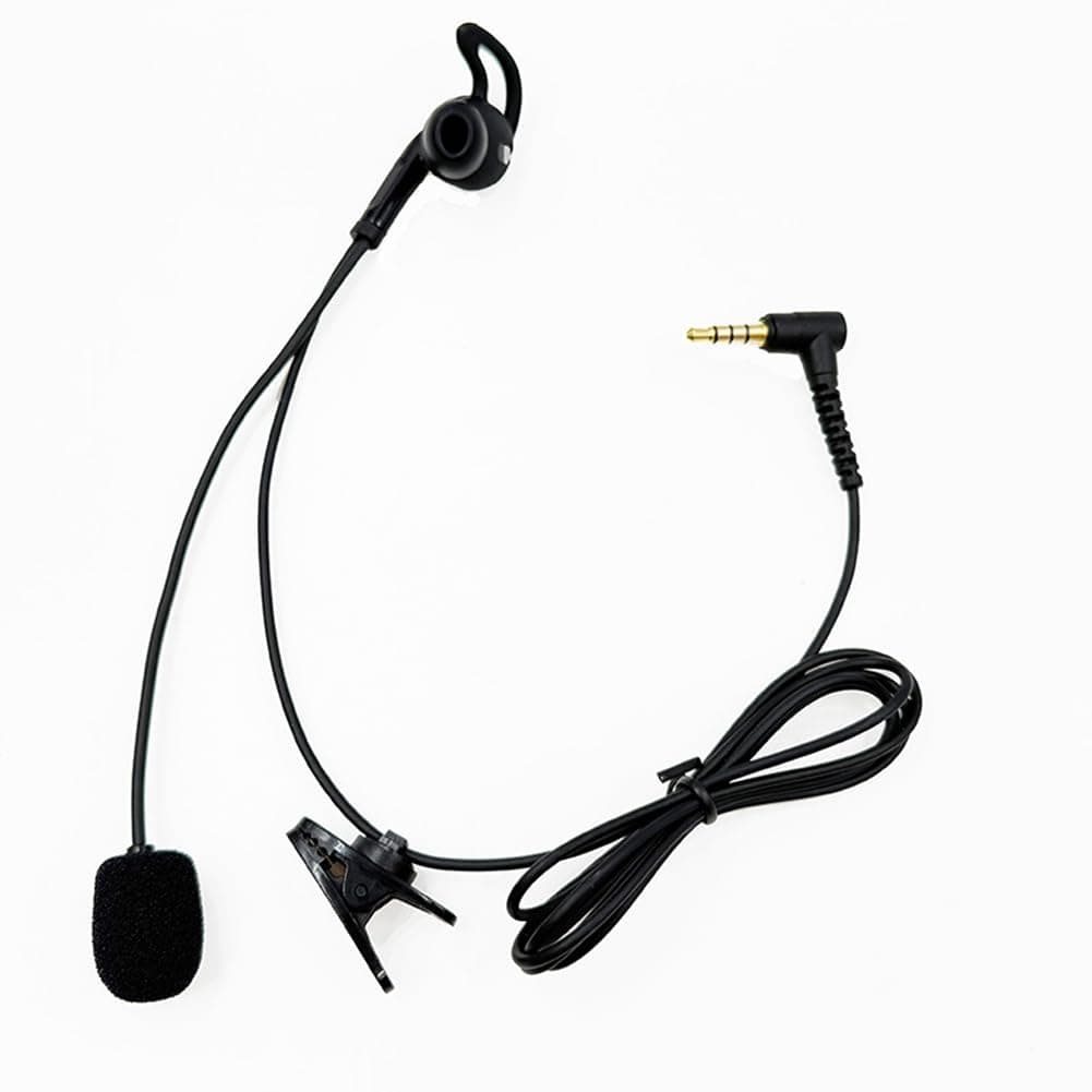 Motorcycle Helmets Compatible 3.5mm Plug Elbow Plug Earphone Headphones Intercom Mic Headset — view 5