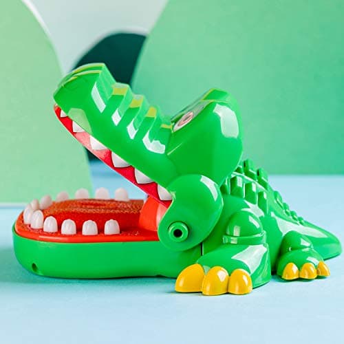 iShyan Crocodile Teeth Game for Kids Ages 4+, Alligator Tooth Game Push Teeth Down Toy, Funny Chomping Mouth Bite Surprise Games, No Batteries Travel Family Party Toy for Boys Girls — view 8