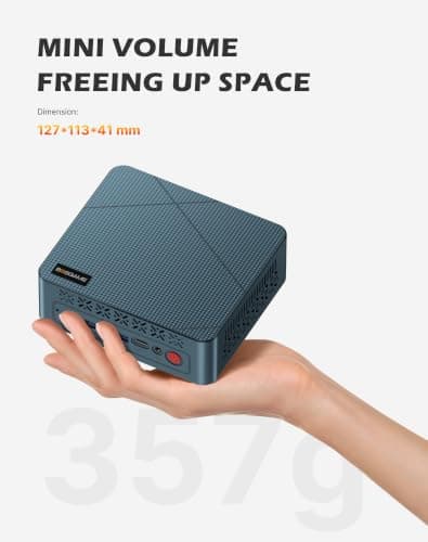 BOSGAME E2 Plus Mini PC AMD Ryzen 5 3501U 8GB RAM 256GB SSD — view 2