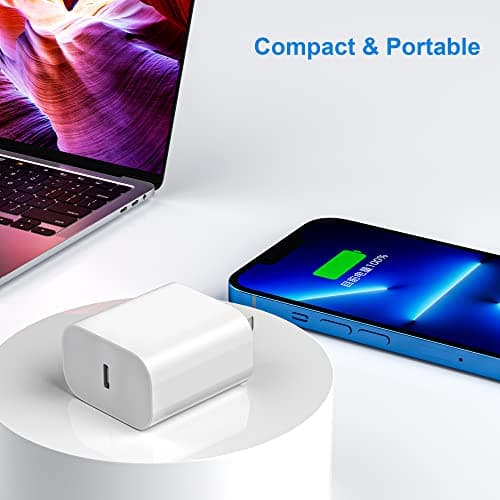 USBC Charger Block for iPhone 17 Charging Plug,MFI Certified Fast USB C Wall Cube 2Pack Power Adapter for iPhone 17/Air/16/16E Pro/Plus/Pro Max/15/14/13/12/11,for iPad Air/Mini USB-C Charge Brick Box — view 4