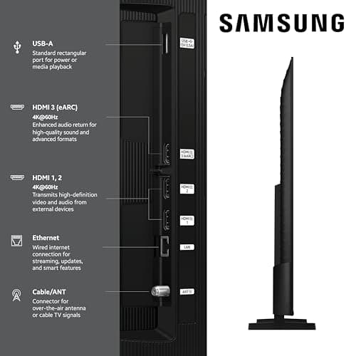 Samsung 43-Inch Class QLED Q7F Series Samsung Vision AI Smart TV (2025 Model, 43Q7F) Quantum HDR, Object Tracking Sound Lite, Q4 AI Gen1 Processor, 4K upscaling, Gaming Hub, Alexa Built-in — view 2