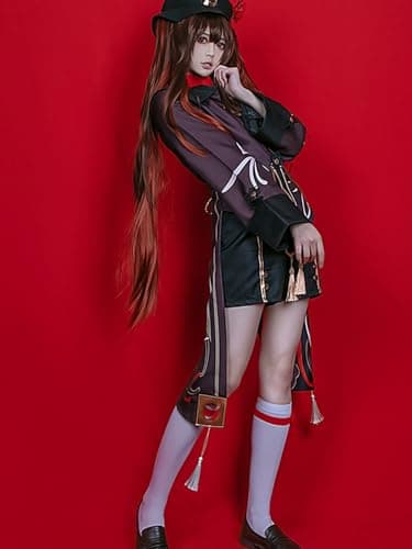 OSIAS Genshin Impact Hutao Cosplay Outfit Hutao Costume(XXL) — view 3