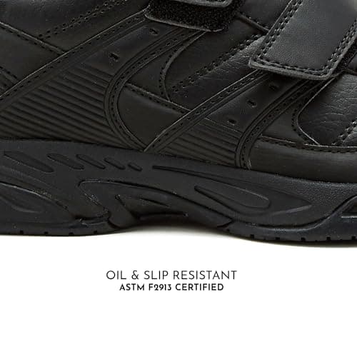 Avia Men's Avi-Union II Strap Food Service Shoe, Black/Iron Grey, 10 Wide US — view 3
