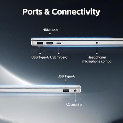 HP 15.6 Touchscreen Laptop Computer • 2026 Edition • Intel 6 Cores i3 CPU • 8GB RAM • 256GB SSD • Windows 11 with Office 365 for The Web • w/o Mouse — view 3