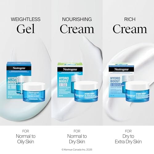 Neutrogena Hydro Boost Gel Cream Face Moisturizer with Sunscreen SPF – Hyaluronic Acid for Hydrated Skin – Fast Absorbing, Oil-Free, Non-Comedogenic 47mL — view 4