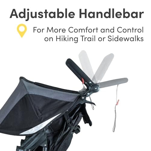 BOB Gear Revolution Flex 3.0 Duallie Jogging Stroller — Graphite Black — view 5