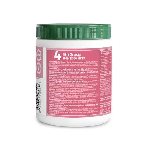 Organika Canadian-Made Belli Bliss Fibre | High Fibre Blend, 4 Diverse Sources of Fibre | Supports Digestive Health, Constipation Relief, Weight Control - Raspberry, 450g — view 5