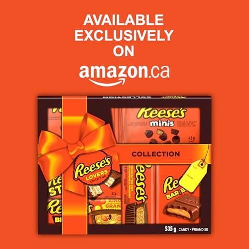 Reese's Lovers Gift Box, Assorted Chocolate Peanut Butter Bars, 535g (8 Assorted Bars) for Chocolate Lovers — view 2