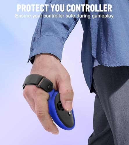 Silicone Cover Set Compatible with Meta Quest 3S Accessories, VR Protector Face Cover, Controller Grips, Front Shell Headset Cover and Lens Protective Cover for Meta/Oculus Quest 3S Accessories — view 3