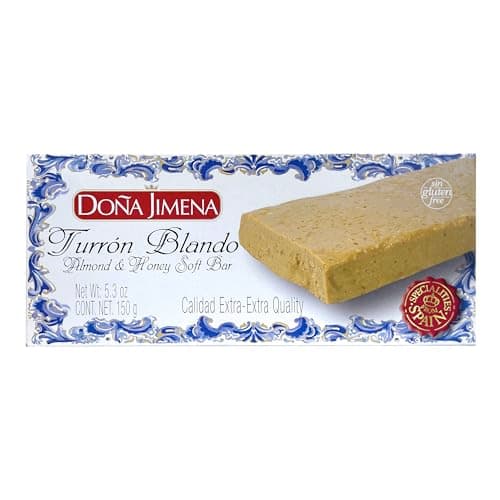 Doña Jimena Turrón Blando Soft Almond & Honey Bar, Traditional Spanish Nougat, 150g (5.3 oz) — view 2