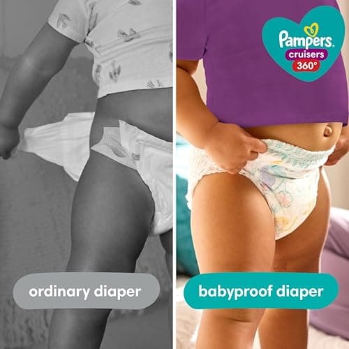 Pampers Cruisers 360 Pull-On Diapers, Size 4 (22-37 lbs), Babyproof up to 100% leakproof diaper1 Pack (Count of 144) — view 2