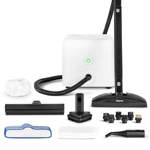 Dupray Neat Steam Cleaner, Powerful Multipurpose Steamer for Floors, Cars, Tiles, Grout, and More (17-piece (Neat Steam Cleaner))