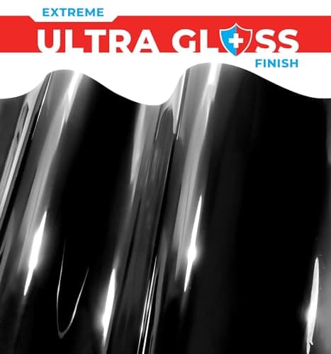 ColorFusion PPF by VViViD, Gloss Piano Black Dry Apply PPF Vinyl Car Wrap Roll 1.3ft x 5ft — view 4