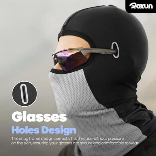 ROXUN Balaclava Moto Face Mask, Summer Cooling Ice Silk Mesh Sun Protection — view 3