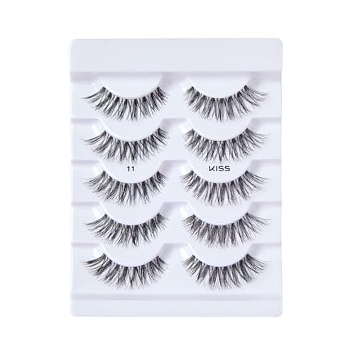 Kiss So Wispy, False Eyelashes, '', 12mm, Includes 5 Pairs Of Lashes, Easy to Apply, Reusable Lash Clusters — view 3