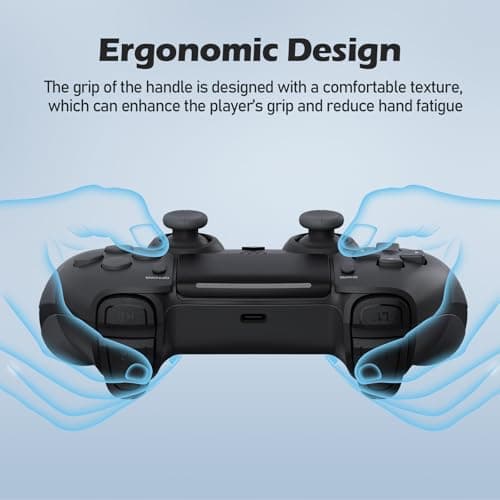 CHEREEKI Wireless Controller for PS4 with 2 Macro Buttons, Motion Sensors, Dual Vibration, Built-in Speaker and Turbo Function, Gamepad Joystick for PS-4, Compatible with PS-4, Slim, Pro — view 2