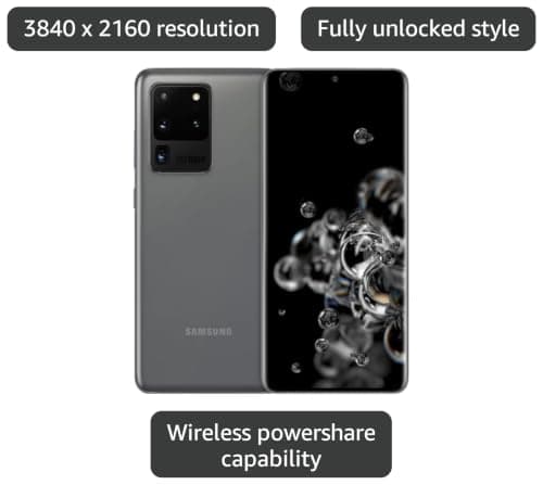 Samsung Galaxy S20 Ultra, 128GB, Cosmic Gray - Fully Unlocked (Renewed) — view 2