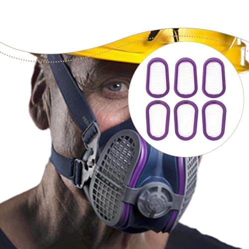 Esquirla 6Pcs P100 Respirator Replacement Purple Direct Replace Sturdy Supplies Half Respirator for Spr456 M/L — view 4