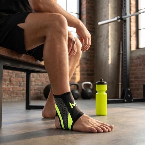 Lightweight Ankle Brace for Men & Women, Adjustable Ankle Support with Compression, Breathable Lightweight Stabilizer for Sprain Recovery & Daily Protection