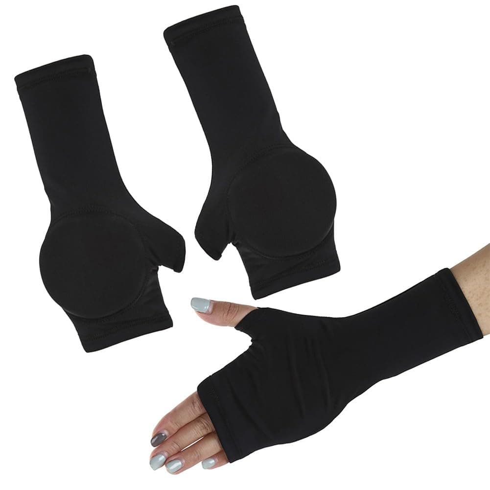 Muñequeras de mano para patinaje sobre hielo con almohadilla de palma que absorbe los golpes, almohadillas protectoras de nailon para patinaje artístico, esquí y deportes de invierno, talla — view 3