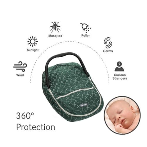 Yoofoss Baby Stroller Bunting Bags Winter Carseat Canopies Cover to Protect Baby from Cold Wind, Super Warm Plush Fleece Baby Carrier Cover for Infant Boys Girls — view 4