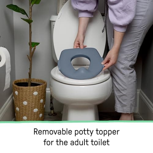 Ingenuity My Size Potty Pro in Blue, Infant Potty Training Toilet, Lifelike Flushing Sound, for Ages 18 Months, Up to 50 Pounds — view 6