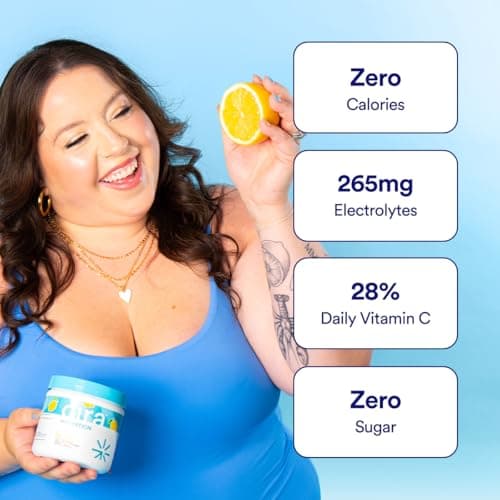 Cira Hydration Electrolytes Powder - Cira x Alicia McCarvell’s Daily Electrolyte Powder, Sugar Free w Himalayan Salt, Magnesium, & Potassium for Dehydration Relief - Self-Love Lemonade, 45 Servings — view 2