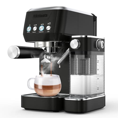 MAttinata Cappuccino Machine, Espresso Machine with Automatic Milk Frother