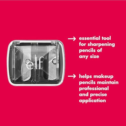 e.l.f. Dual-Pencil Sharpener, 2 Hole Sizes for Eyeliner & Lip Liner, Essential Makeup Tool — view 4