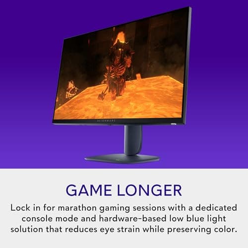 Alienware 27 Gaming Monitor - AW2725DM - 27-inch QHD 180Hz 1ms Display, IPS, NVIDIA G-SYNC, AMD Freesync, VESA AdaptiveSync. — view 4