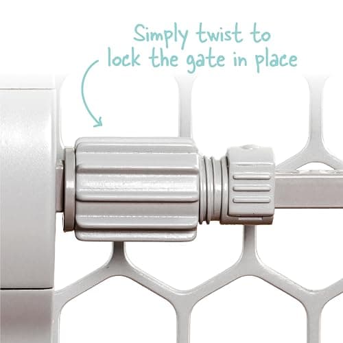 Regalo Easy Fit Plastic Adjustable Extra Wide Baby Gate, Award Winning Brand, 23 Inches Tall, Fits Openings Between 28 to 42 Inches, Pressure Mounted — view 2