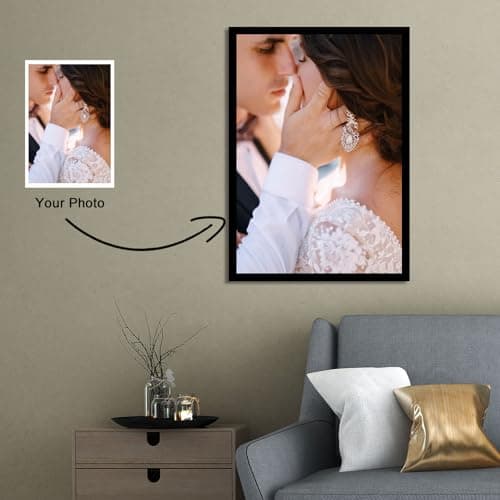Custom Framed Canvas Prints With Your Photos - Personalized Picture To Canvas Wall Art (5"W x 7"H)- Floating Frames Available — view 6
