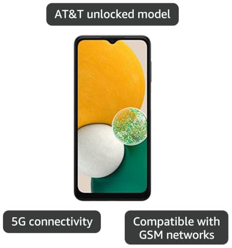Samsung Galaxy A13 5G, 64GB, Black - Unlocked (GSM Only) (Renewed) — view 2