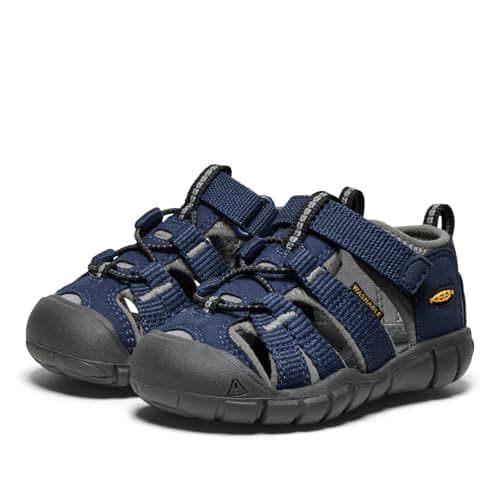 KEEN Unisex-Child Seacamp 2 CNX Closed Toe Sandals, Naval Academy/Drizzle, 7 CA — view 3