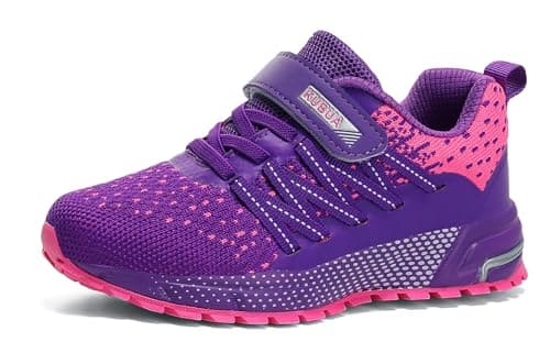 KUBUA Kids Sneakers Lightweight Boys Girls Tennis Shoes