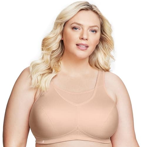 Glamorise Women's Plus-Size No Bounce Full Support Sport Bra, Cafe, 46G — view 6